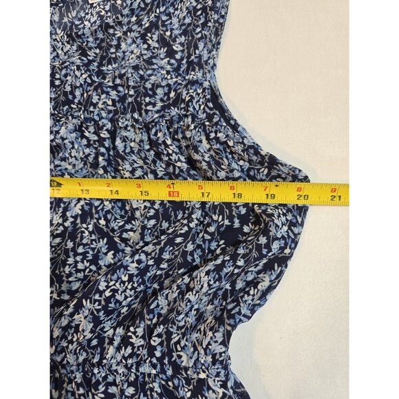 Tahari tiered floral midi dress sleeveless Fully lined lightweight size M - Picture 8 of 15